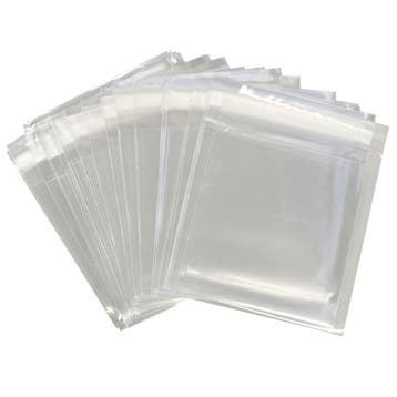 Cellofaan Zakjes met Plakstrip - 10x10 cm - Transparant -, Verzenden