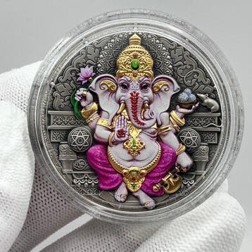 Niue. 5 Dollars 2025 – Ganesha – 2 oz Silver coin – .999
