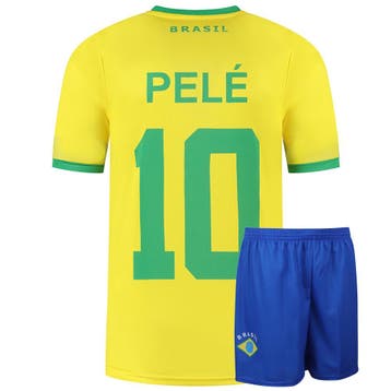 Kingdo Brazilie Voetbaltenue Thuis Pele - Kind en, Verzenden, Nieuw, Bal