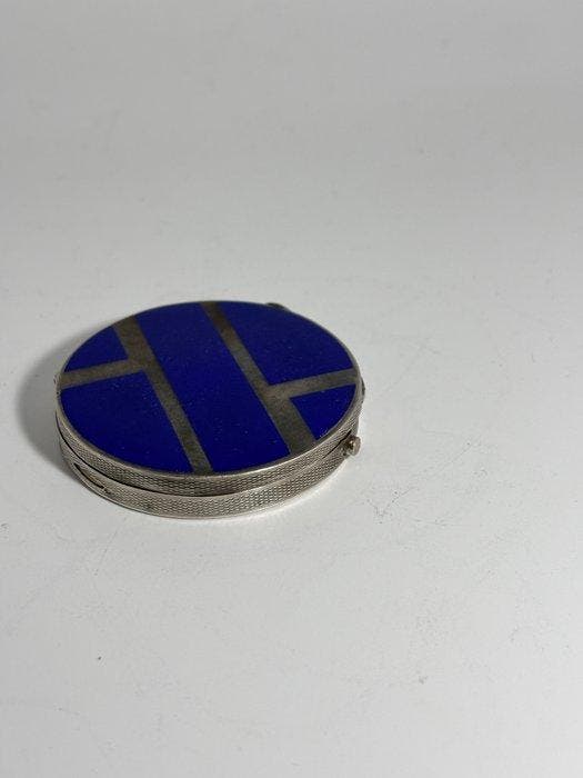 Grand nécessaire de toilette de voyage - Argent 925 - Poudre, Antiquités & Art, Antiquités | Argent & Or