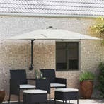 vidaXL Tuinparasol Zand 248,5 x 247,5 x 160 cm Polyester en, Verzenden, Nieuw