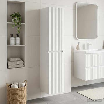 vidaXL Wandgemonteerde Badkamerkast Hoogglans Wit 33 x 34,5, Verzenden, Nieuw