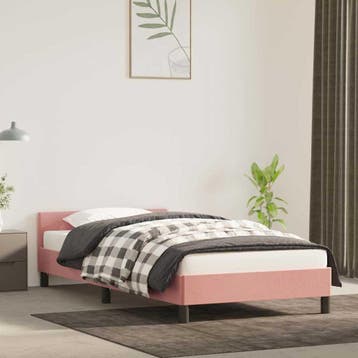 vidaXL Bedframe met hoofdeinde zonder matras 90x200 cm, Verzenden