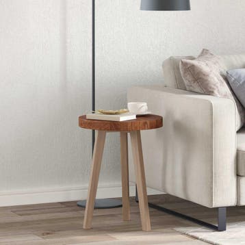 vidaXL Tafelblad Ø 40 x 4 cm Rond Massief Eikenhout, Verzenden