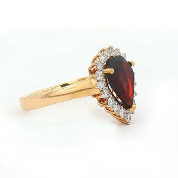 Zonder minimumprijs - Ring - 14 karaat Geel goud - 2.43ct., Handtassen en Accessoires, Nieuw