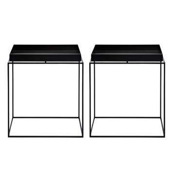 Hay - Nachtkastje (2) - Hay Tray Table Medium - Black -