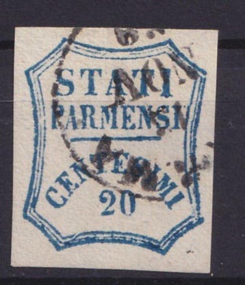 Anciens états italiens - Parme 1859 - Gouvernement, Gestempeld