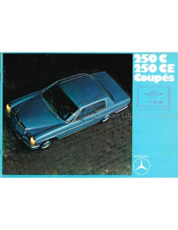 1970 MERCEDES BENZ E KLASSE COUPE BROCHURE DUITS, Ophalen of Verzenden