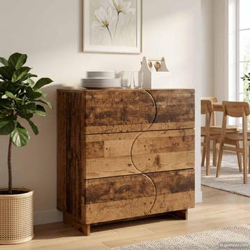 vidaXL Dressoir Oud hout 70 x 38 x 75 cm Bewerkt hout, Verzenden, Nieuw