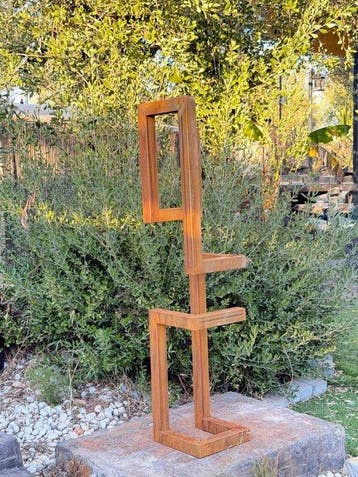Ana Lucia B.M - Sculpture Corten - XL - No Reserve