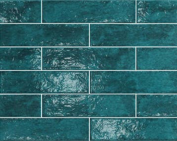 Wandtegel Marazzi Palette Pure Vintage Blauw Glans 7,5x30, Nieuw, 20 tot 40 cm, 10 m² of meer, Wandtegels