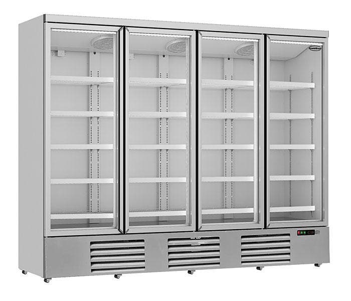 Koelkast met 4 glazen deuren - 2025 liter, Articles professionnels, Horeca | Équipement de cuisine, Envoi