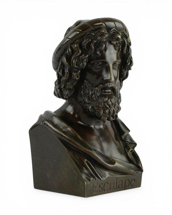Societé Des Bronzes De Paris - sculptuur, Antique bust of, Antiek en Kunst, Curiosa en Brocante