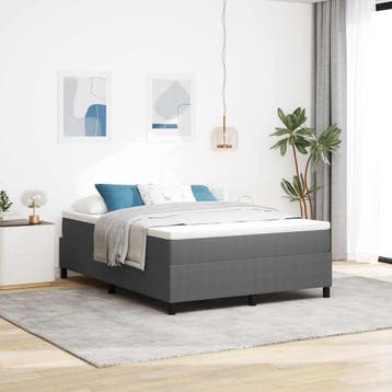 vidaXL Platformbedframe Lichtgrijs 140 x 190 cm Corduroy, Verzenden, Nieuw