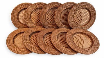 Flamant - Onderbord (10) - Rattan, Bamboe, caning,