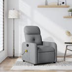vidaXL Massagestoel met lichtgrijze stof, Maison & Meubles, Fauteuils, Verzenden