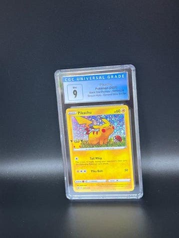 Pokémon - 1 Graded card - Pikachu Swsh 039 25TH Anniversary, Hobby en Vrije tijd, Nieuw