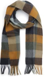Barbour Sjaal Tattersall Blauw Beige maat  Heren, Verzenden