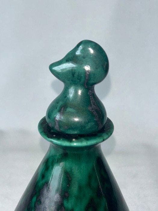 ESKAF - Hildo Krop - Vase - Pot de vase à couvercle -, Antiquités & Art, Antiquités | Verre & Cristal