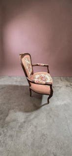 Fauteuil à la reine - Cabrioletfauteuil in Rococo-stijl /, Antiquités & Art