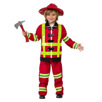Brandweerman Kostuum Jongen, Verzenden, Nieuw