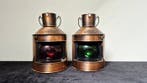 Navigation lamp (2) - Cuivre, Verre