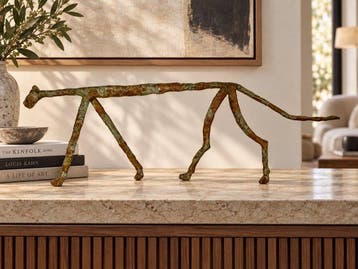 Abdoulaye Derme - sculptuur, Félin en marche, hommage à
