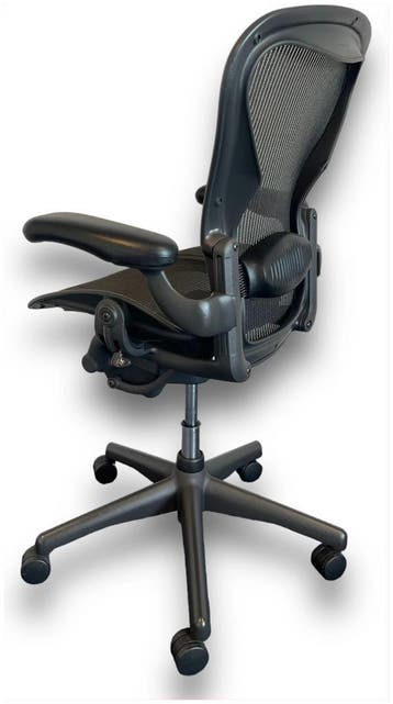 Herman Miller Aeron Maat B, Huis en Inrichting, Verzenden, Zwart, Zo goed als nieuw, Bureaustoel