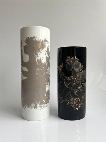Rosenthal - Bjørn Wiinblad - Balustervaas (2) - Porselein -, Antiek en Kunst