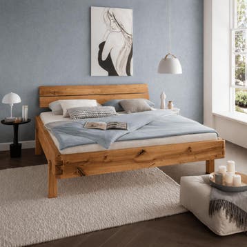 Van Schaik Stavor Massief Eiken Balkenbed - 180 x 200