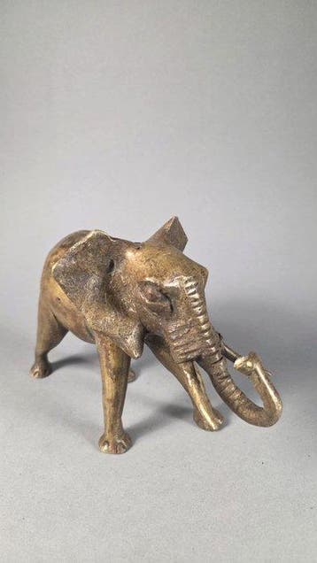 Bronzen olifant - Gouro - Ivoorkust (Zonder minimumprijs), Antiek en Kunst
