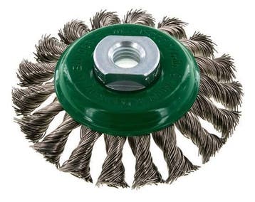Brosse biseautée en fil dacier inoxydable tressé 100X12 mm, Verzenden