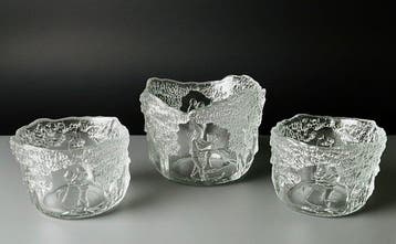 Kosta Boda - Kjell Engman - Kom (3) - Rhapsody - Glas