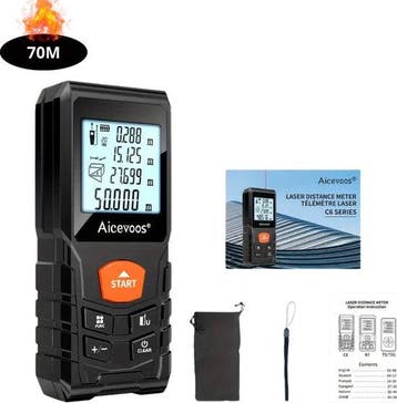 2dekans | Livano Laserafstandsmeter - Laser - Afstandsmeter, Doe-het-zelf en Bouw, Meetapparatuur, Ophalen of Verzenden, Nieuw
