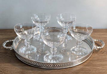 Daum - Champagneglas (5) - Kristal - Daum (Nancy, Frankrijk)