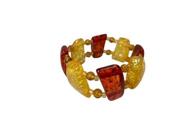Veiling - Exclusieve Baltische Barnsteen Armband in Cognac
