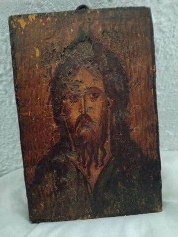 Icoon - Christus Pantokrator - Eik - Handgeschilderd