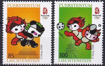 Liechtenstein - 2008 - Olympische spelen - Postfris, Timbres & Monnaies, Timbres | Europe | Autre, Verzenden