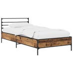 vidaXL Bedframe Oud hout 80 x 200 cm Bewerkt hout, Verzenden