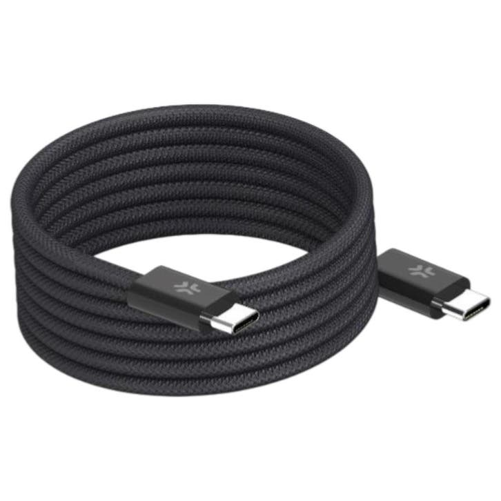 Celly 60W USB-C > USB-C Magnetische Kabel 100cm, Télécoms, Chargeurs de voiture, Envoi