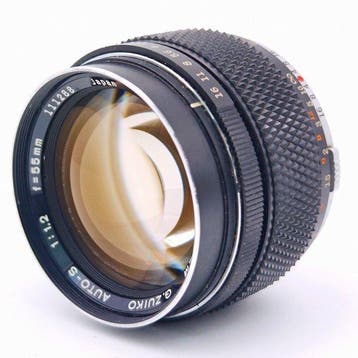 Olympus OM-System G.Zuiko MC Auto-W 1,2/55mm + hood CLA´d, Nieuw