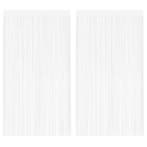 vidaXL Draadgordijnen 2 st 140x250 cm wit, Huis en Inrichting, Stoffering | Gordijnen en Lamellen, Verzenden, Nieuw