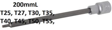 Bgs Technic 1/2 Bit dop, Torx, T25 x 200 mm, Verzenden, Nieuw