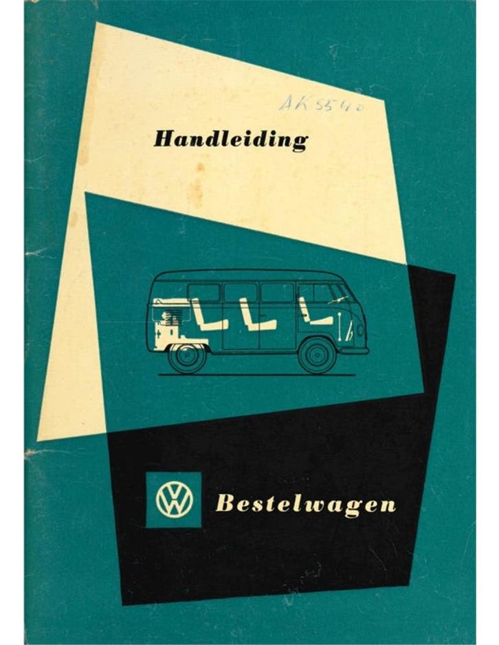 1954 VOLKSWAGEN T1 TRANSPORTER INSTRUCTIEBOEKJE NEDERLANDS, Autos : Divers, Modes d'emploi & Notices d'utilisation, Enlèvement ou Envoi