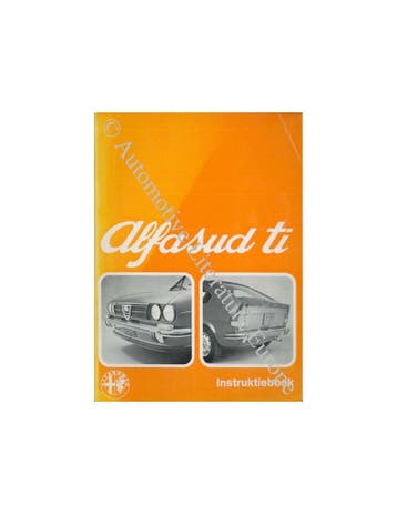 1975 ALFA ROMEO ALFASUD TI INSTRUCTIEBOEKJE NEDERLANDS