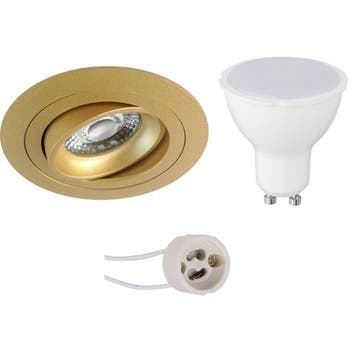 LED Spot Set 6W - Dimbare Kantelbare Ronde Inbouwspot Mat Go, Verzenden