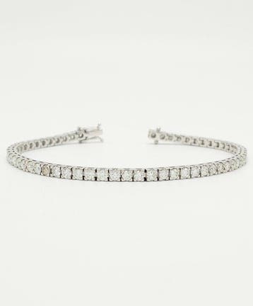 Bracelet - 18 carats Or blanc Diamant (Naturelle)