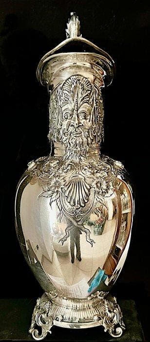 Kruik - .800 zilver - Meloncelli Ferdinando, Antiquités & Art, Antiquités | Argent & Or