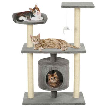 vidaXL Kattenkrabpaal met sisal krabpalen 95 cm grijs, Verzenden, Nieuw