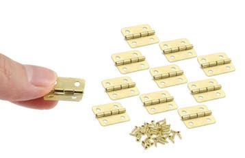 Set van 30 kleine messing scharniertjes, 18x16 mm, Verzenden, Nieuw